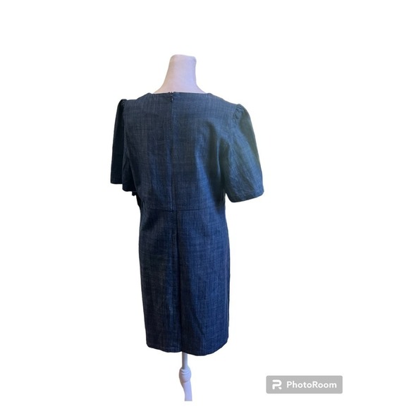 WAYF  Blue Chambray A-Line Dress Size Medium - Picture 3 of 7
